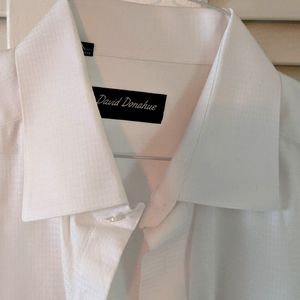 DD tuxedo shirt, subtle pattern & heavy cotton